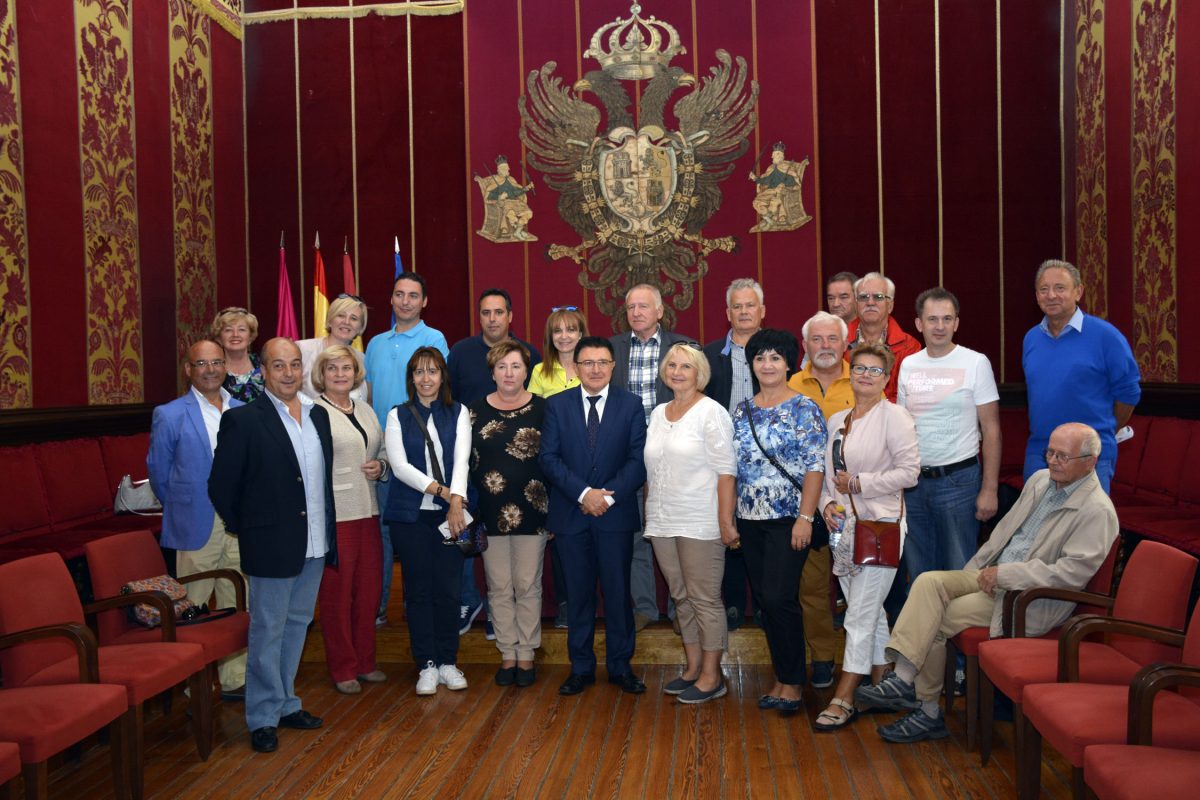visita ayuntamiento Toledo ASITECO con sindicatos de Lituania, Rumanía y Polonia
